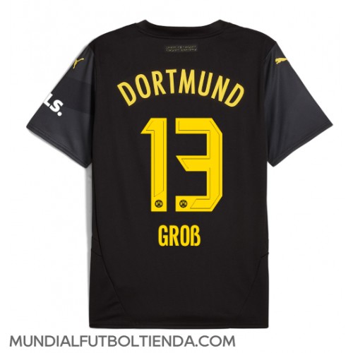 Camiseta Borussia Dortmund Pascal Gross #13 Segunda Equipación Replica 2024-25 mangas cortas